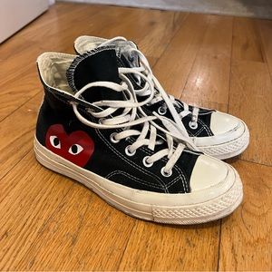 Comme Des Garçons Black High Top Sneakers